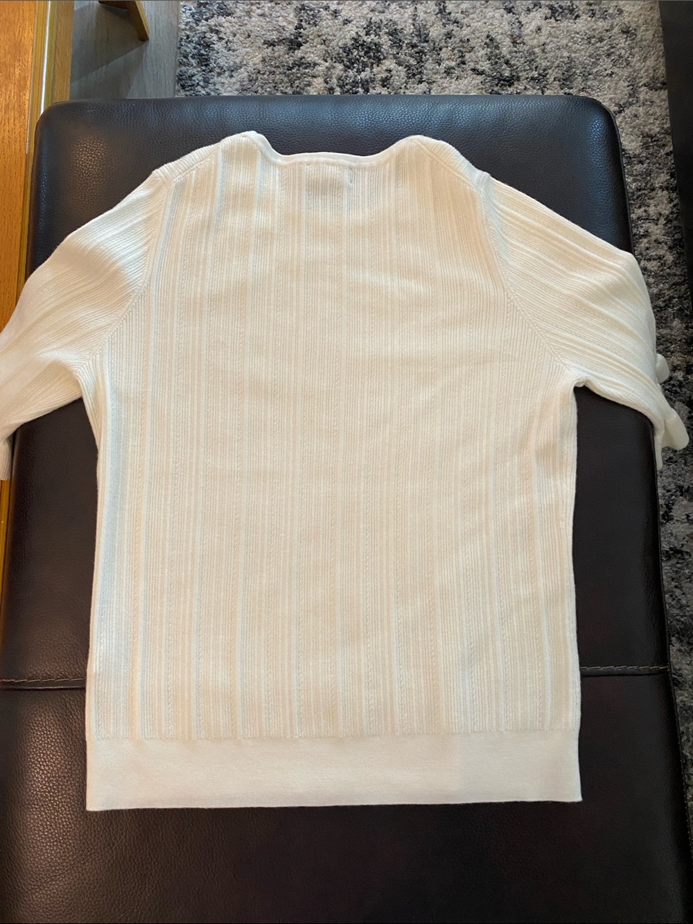Nordstrom Ruffle-Cuff Ribbed Top - Picture 3 of 4